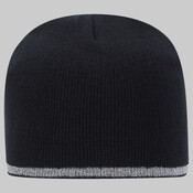OTTO CAP 9" Classic Knit Beanie w/ Reflective Stripe