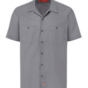 Industrial Short Sleeve Work Shirt - Long Sizes