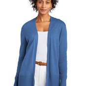 Women's Cotton Stretch Long Cardigan Sweater