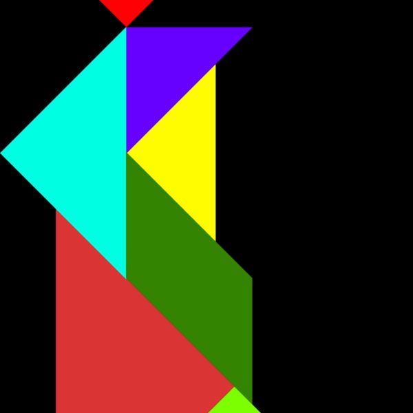 Tangram shape people 74 Thumbnail