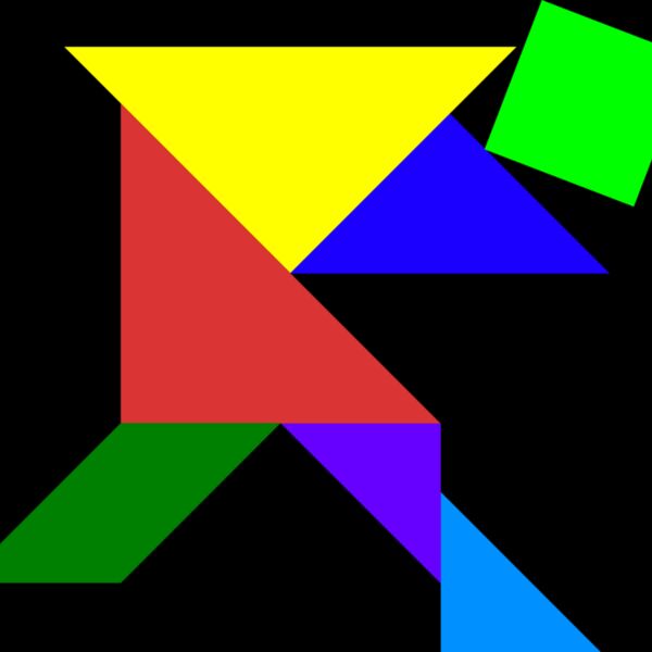 Tangram shape people 18 Thumbnail