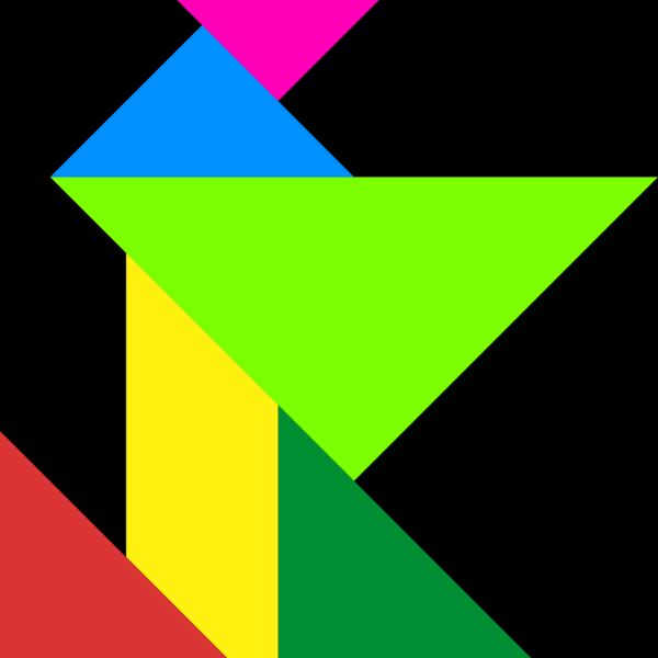 Tangram shape people 44 Thumbnail