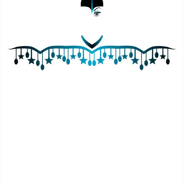 Peacock Girl Border Thumbnail