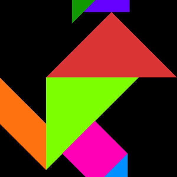 Tangram shape people 04 Thumbnail
