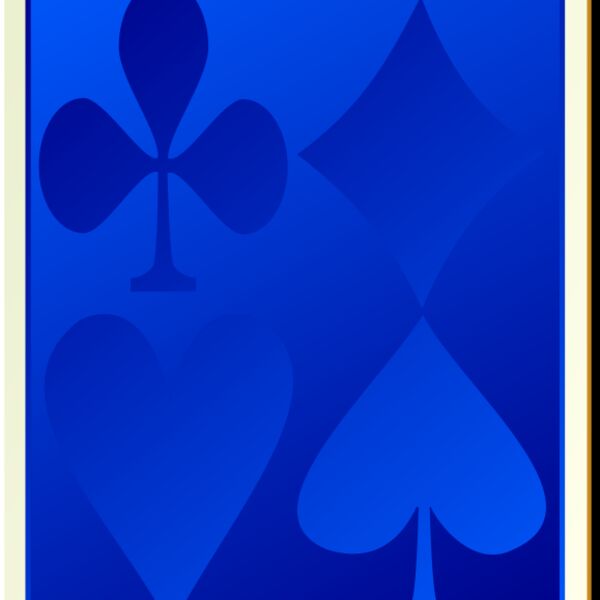 nicubunu Card backs suits blue Thumbnail