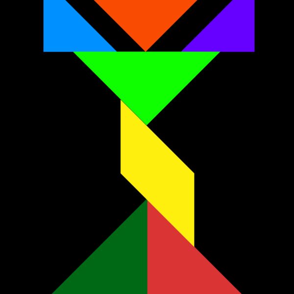 Tangram shape people 41 Thumbnail