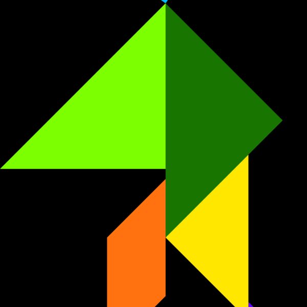 Tangram shape people 59 Thumbnail