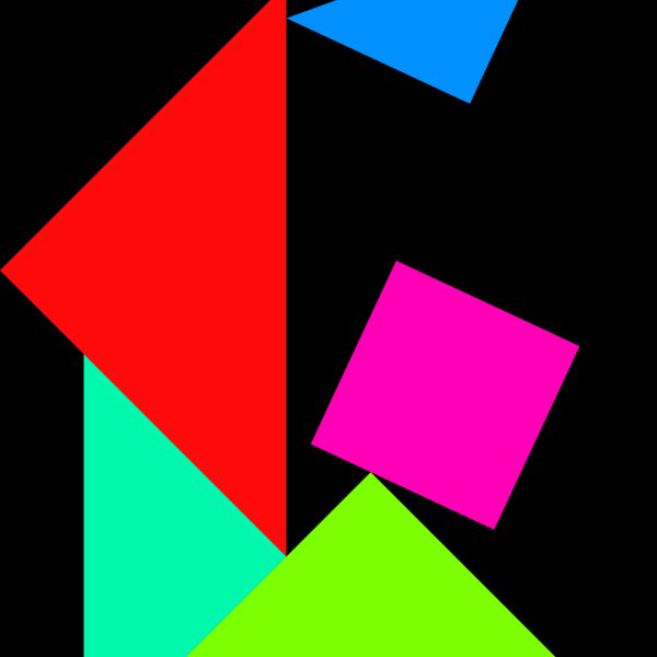 Tangram shape people 12 Thumbnail