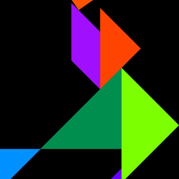 Tangram shape people 58 Thumbnail