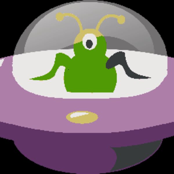 rg1024 UFO in cartoon style Thumbnail