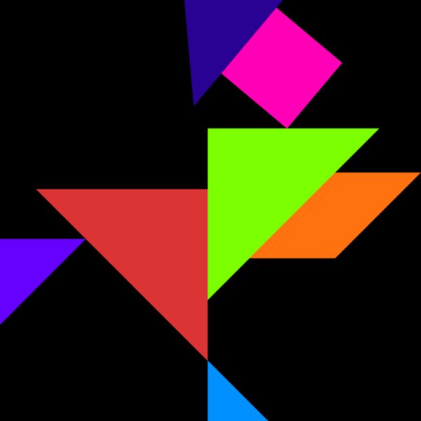 Tangram shape people 17 Thumbnail