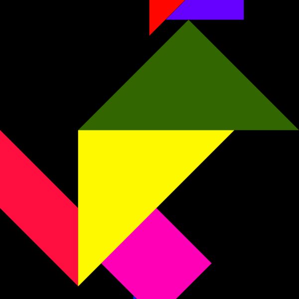 Tangram shape people 40 Thumbnail