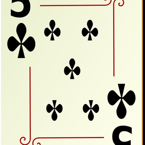 nicubunu Ornamental deck 5 of clubs Thumbnail