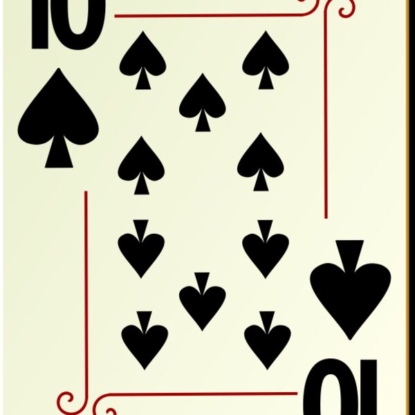 nicubunu Ornamental deck 10 of spades Thumbnail