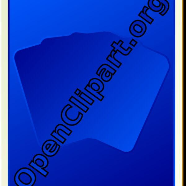 nicubunu Card backs silhouette blue Thumbnail