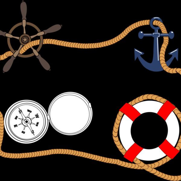 lazo timon brujula ancla flotador mar Thumbnail