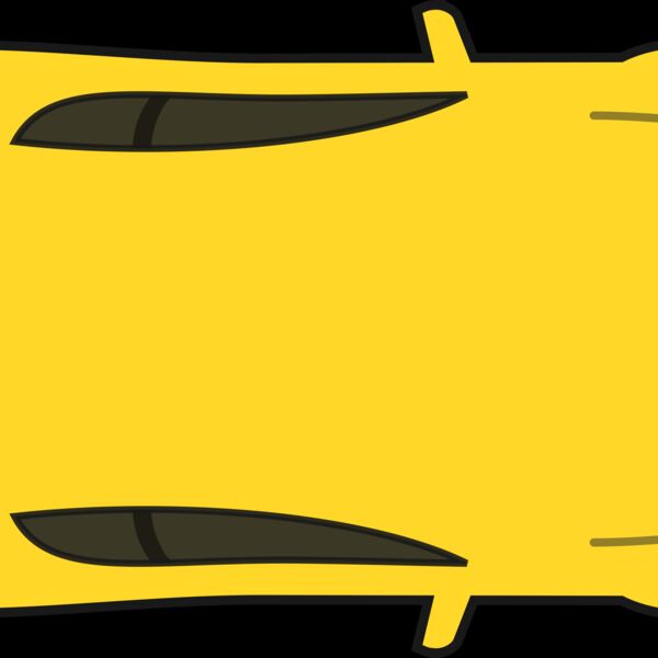 SimpleYellowCarTopView Thumbnail
