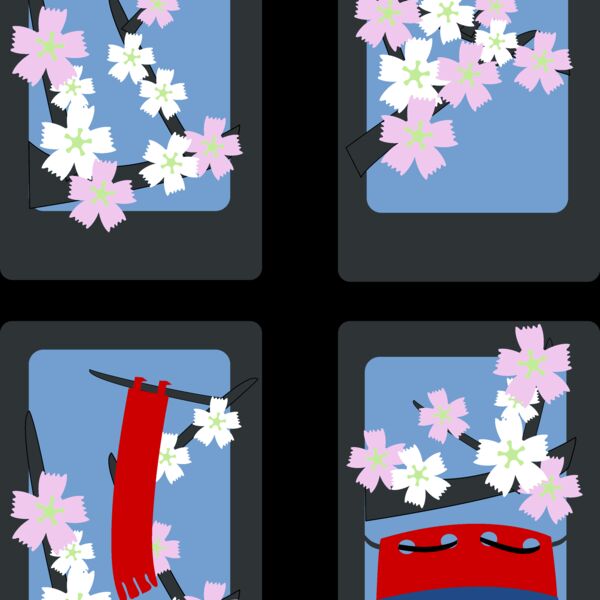 rg1024 Hanafuda Sakura  March  Thumbnail