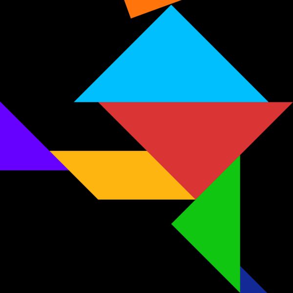 Tangram shape people 50 Thumbnail