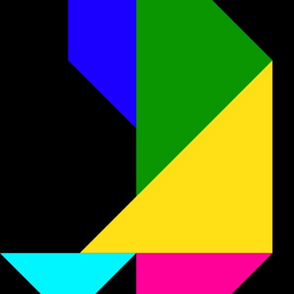 Tangram shape people 24 Thumbnail