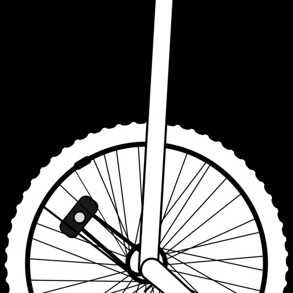unicycle line art Thumbnail