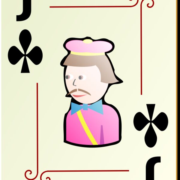 nicubunu Ornamental deck Jack of clubs Thumbnail