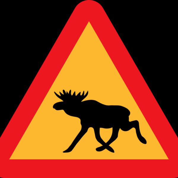 ryanlerch Warning Moose Roadsign Thumbnail