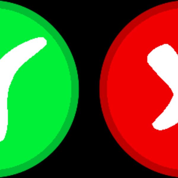TzeenieWheenie red green OK not OK Icons Thumbnail