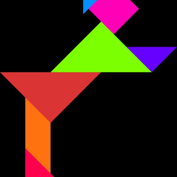 Tangram shape people 73 Thumbnail