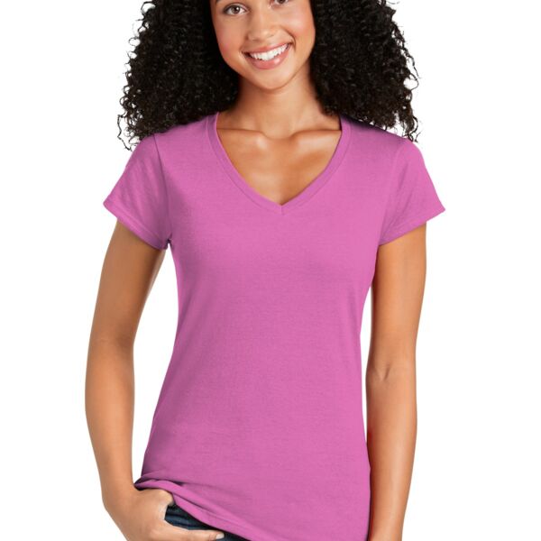 Softstyle ® Junior Fit V Neck T Shirt Thumbnail