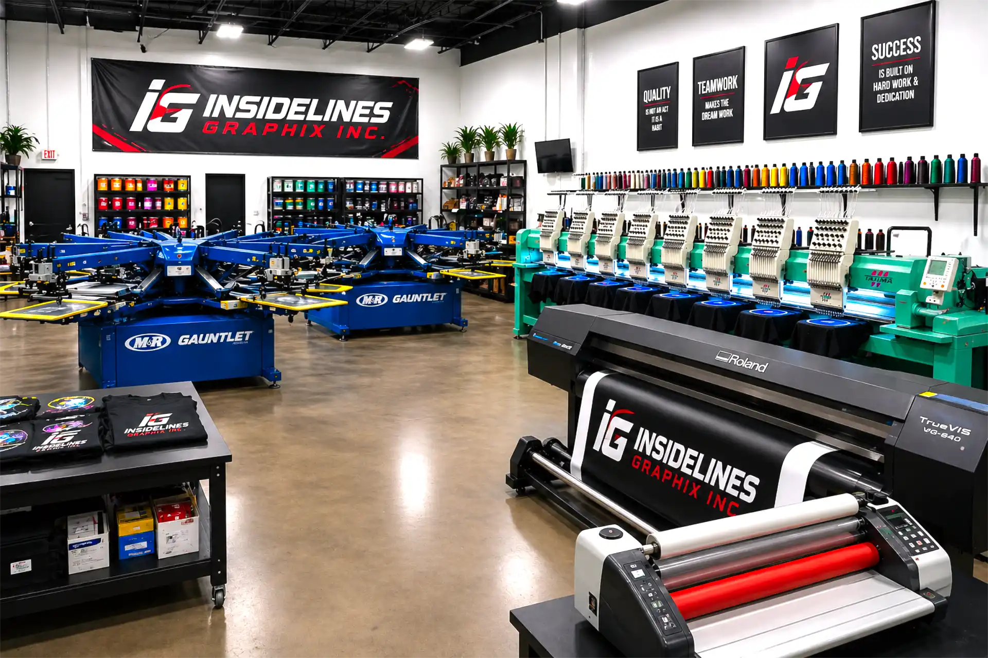 InsideLines GRAPHIX print shop in Merced, California
